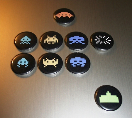 Space Invaders Magnets