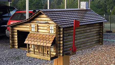 Log Cabin Mailbox