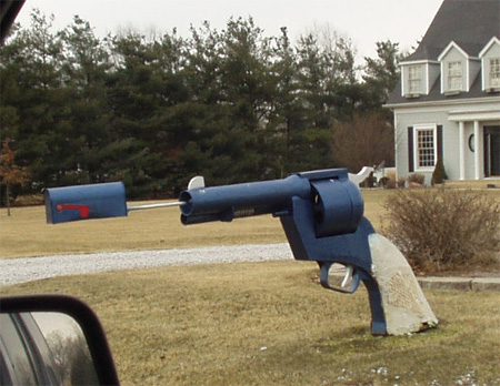 Gun Mailbox