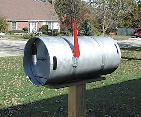 Beer Keg Mailbox