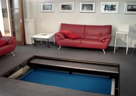 Disappearing Pool Table