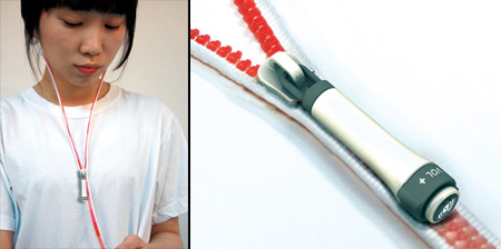 Zipper Earphones by Ji Woong