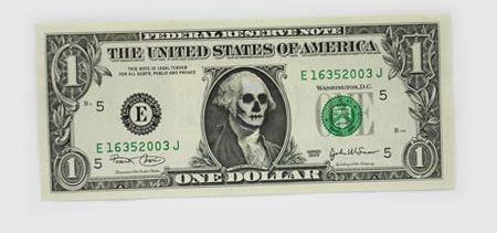 One Dollar Bill Art