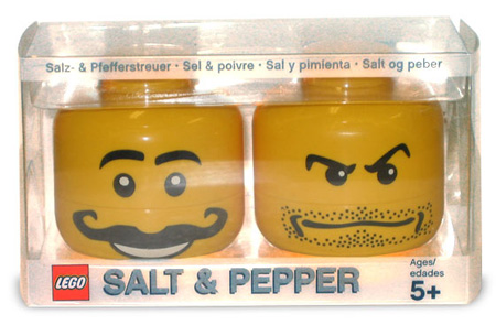 LEGO Heads Salt and Pepper Shakers