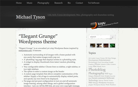 Elegant Grunge Theme