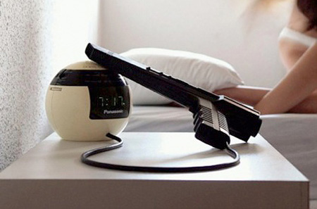 Gun Operated Alarm Clock