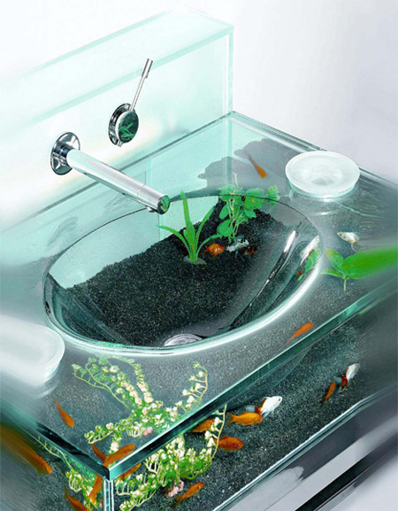 Bathroom Sink Aquarium