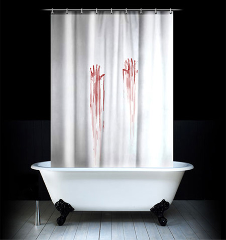 Bloody Shower Curtain