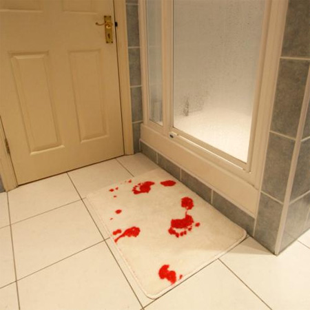 Bloody Bathroom Mat