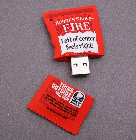 Taco Bell Border Sauce USB Flash Drive