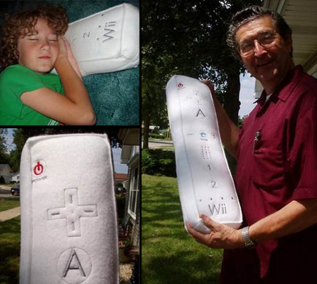 Nintendo Wii Controller Pillow