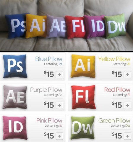 Adobe Icons Pillows