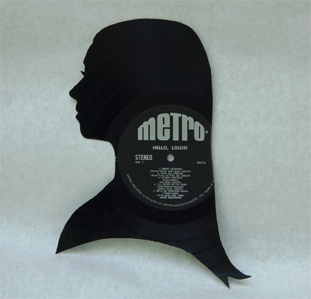 Silhouettes made from Vinyl Records 14