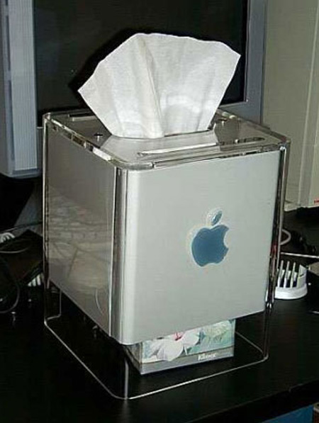 Apple G4 Cube Tissue Box
