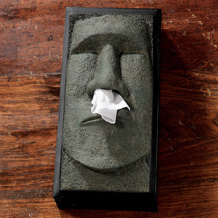 Stone Statue Tissue Box Cover