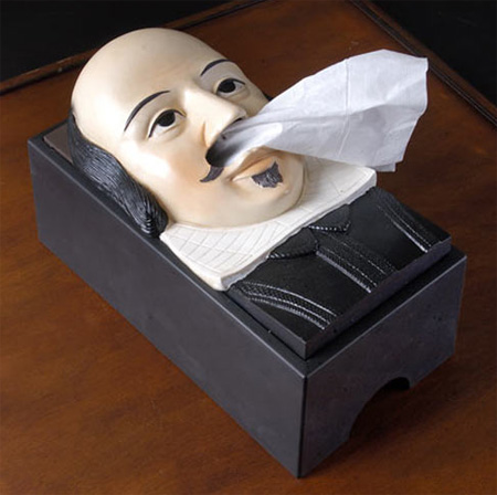 Shakespeare Tissue Box Cover