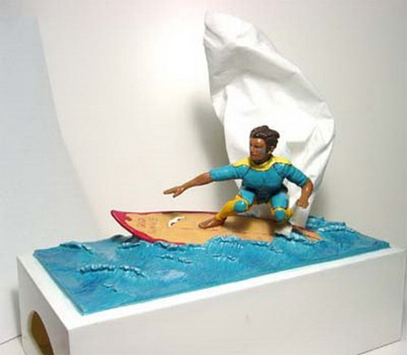 Surfer Tissue Box Cover