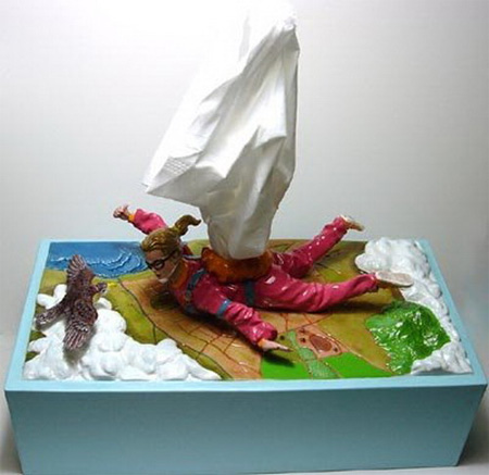 Parachute Tissue Box Cover