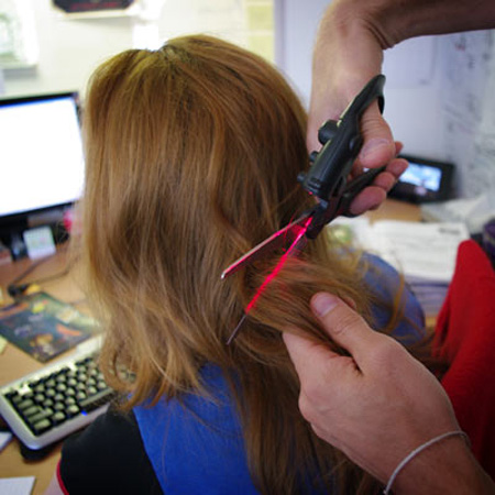 Laser Guided Scissors