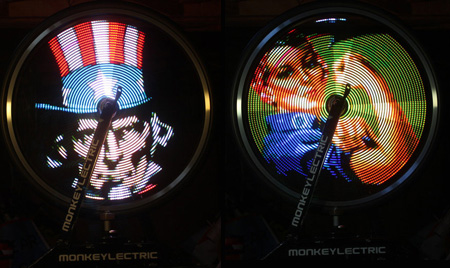 LED Bike Wheel Video Display