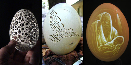 Beautiful and Creative Egg Carvings