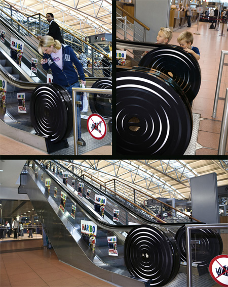 Haribo Rotella Escalator Advertisement