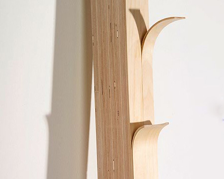 Split Wood Coat Hanger