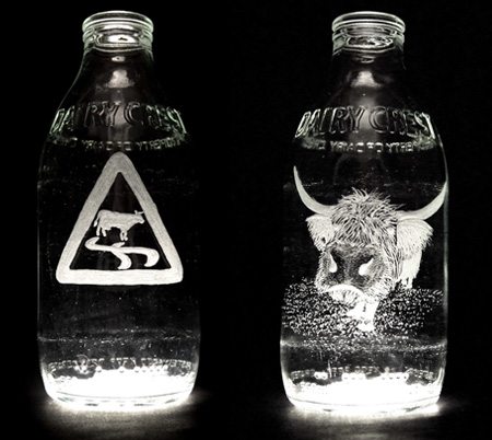 Beautiful Milk Bottle Engravings 6