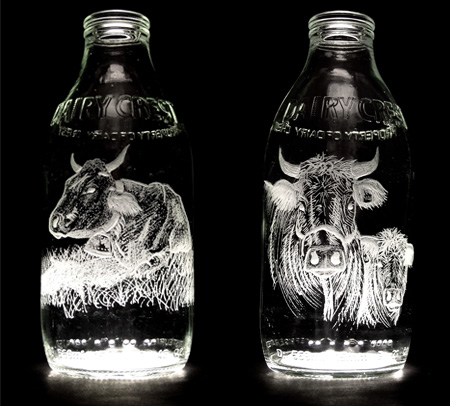 Beautiful Milk Bottle Engravings 9