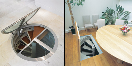 Cool Hidden Spiral Wine Cellars