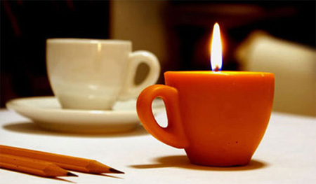 Coffee Cup Candle