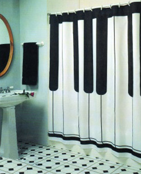 Piano Shower Curtain