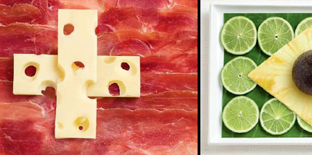 National Flags Made Out of Food