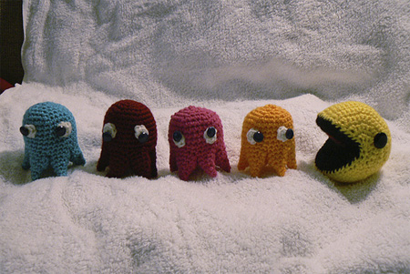 Crocheted Pac Man