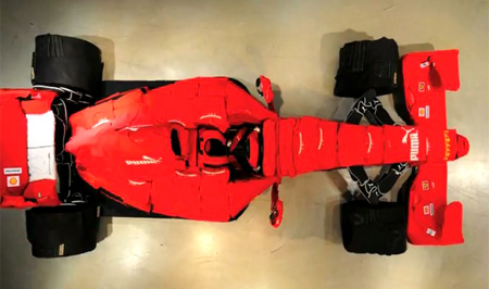 Ferrari Made Out of Clothes