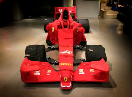 Ferrari Made Out of PUMA Clothes