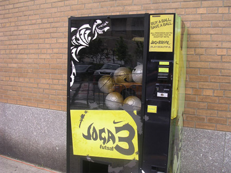 Soccer Ball Vending Machine