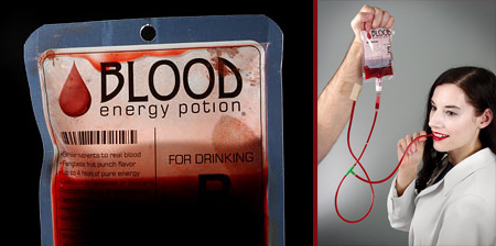 Blood Bag Energy Drink