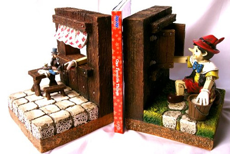 Pinocchio Bookends