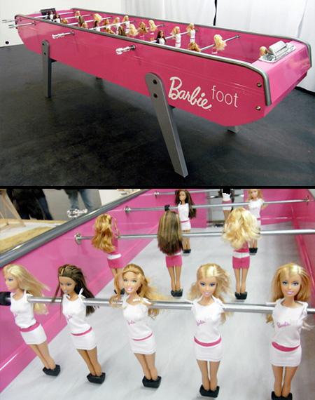 Barbie Foosball Table