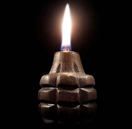 Grenade Oil Lamp