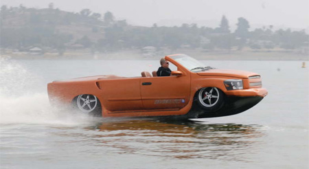 Car Drives on Water