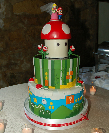 Super Mario Wedding Cake