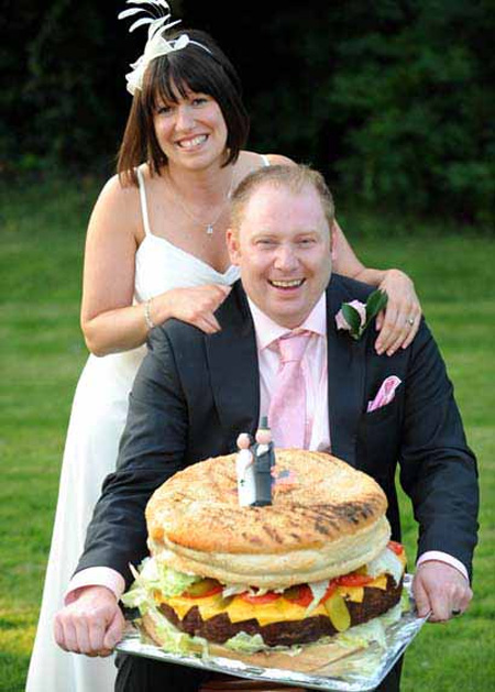 Cheeseburger Wedding Cake