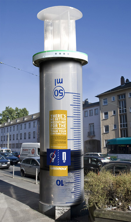 Greenpeace Column Advertisement