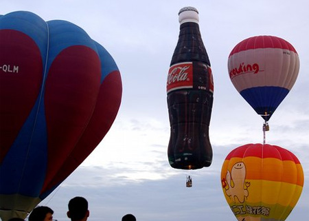 Coca-Cola Bottle Hot Air Balloon