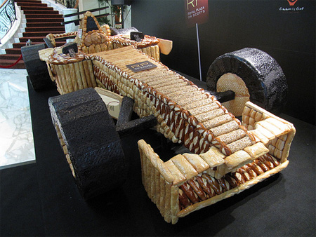 F1 Car made out of Bread