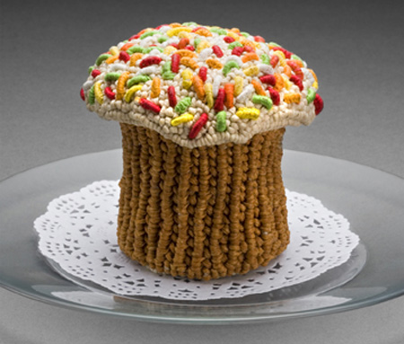 Knitted Cupcake