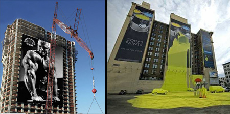 Creative Advertising on Buildings