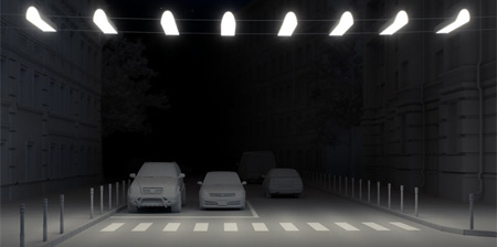 Illuminated Air Crosswalk Concept